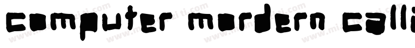 computer mordern calligraphic字体转换